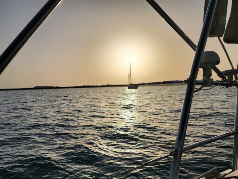 lazy sheet sailing charter sunset example pic cropped